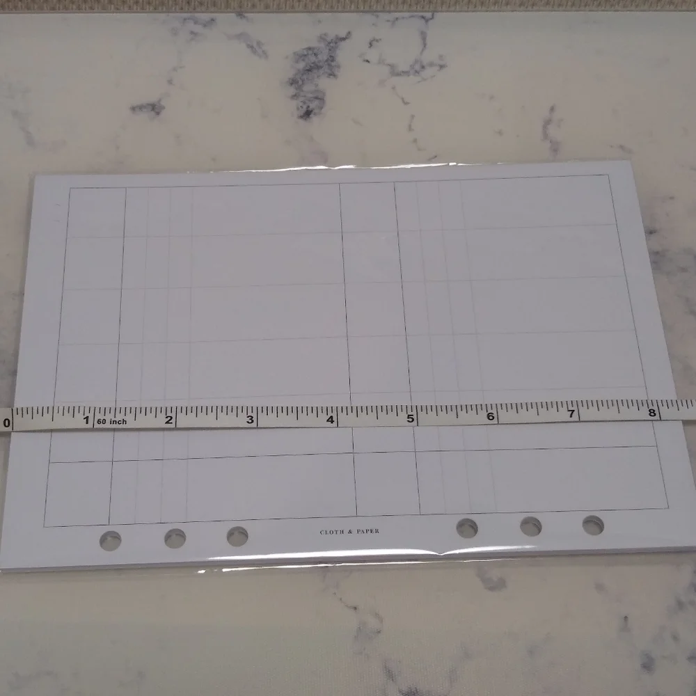 Cloth And Paper Journey Jotter Sku #3140320 A5 Agenda Insert